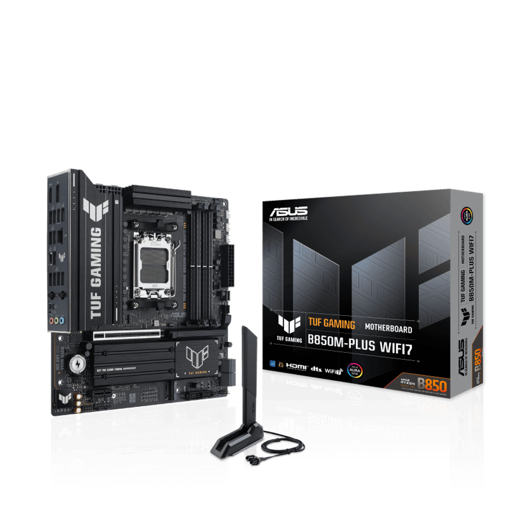 Материнская плата ASUS TUF GAMING B850M-PLUS WIFI7 AM5 4xDDR5 4xSATA 3xM.2 HDMI DP Type-C mATX