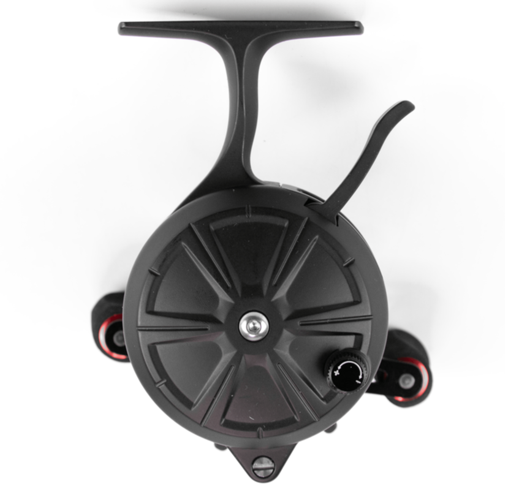 Катушка зимняя Grows Culture, Красный, L (7+1BB, мет. шпуля)