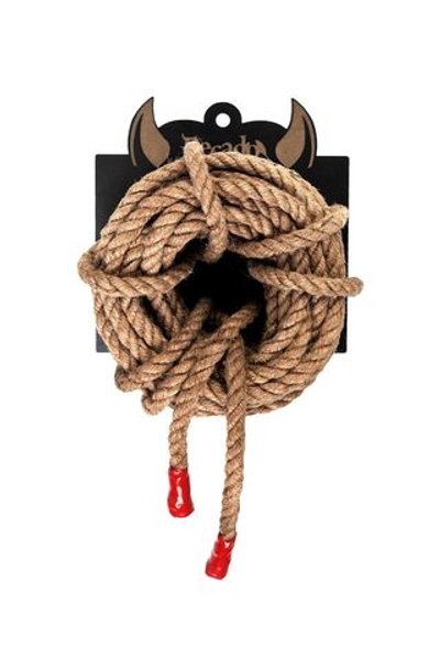 Джутовая веревка для шибари - 10 м. (Цвет: коричневый)