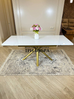 Кухонный раздвижной стол "Элит", белый