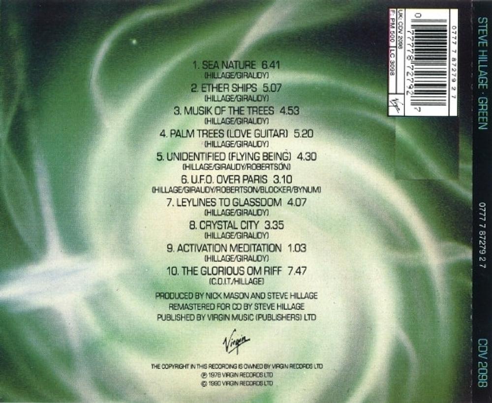 Steve Hillage / Green (CD)