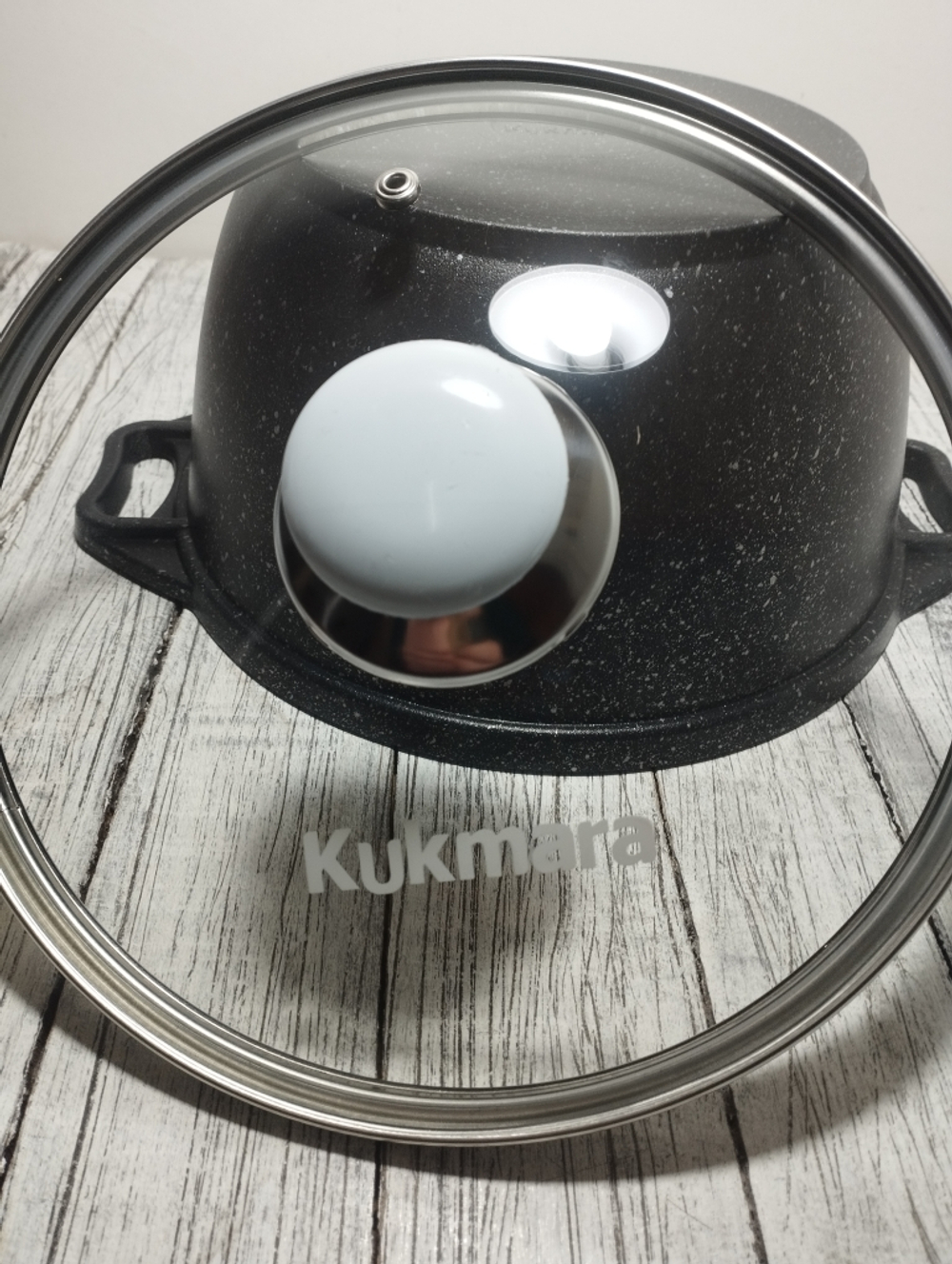 Кастрюля АП 3л стекл крышка Мрамор темный кмт32а