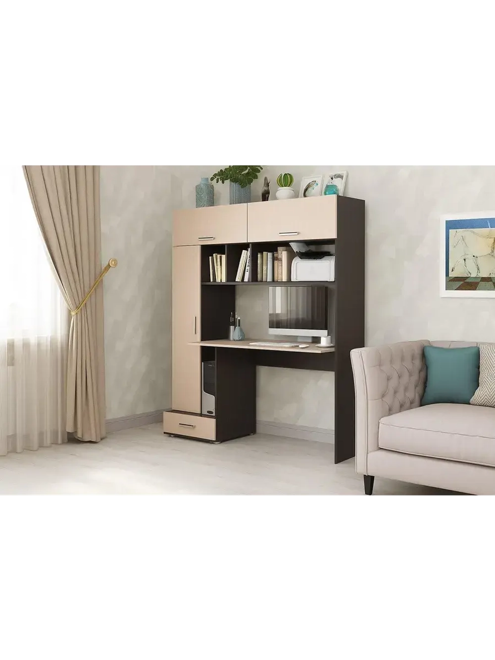 Стол компьютерный Дуб Венге 150х57х180 см