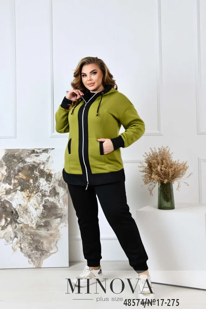 Костюм 17-275-черный-оливковый Minova