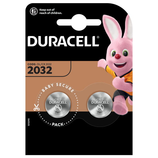 Батарейка тип Таблетка DURACELL DL/CR2032 2BL уп 2 шт