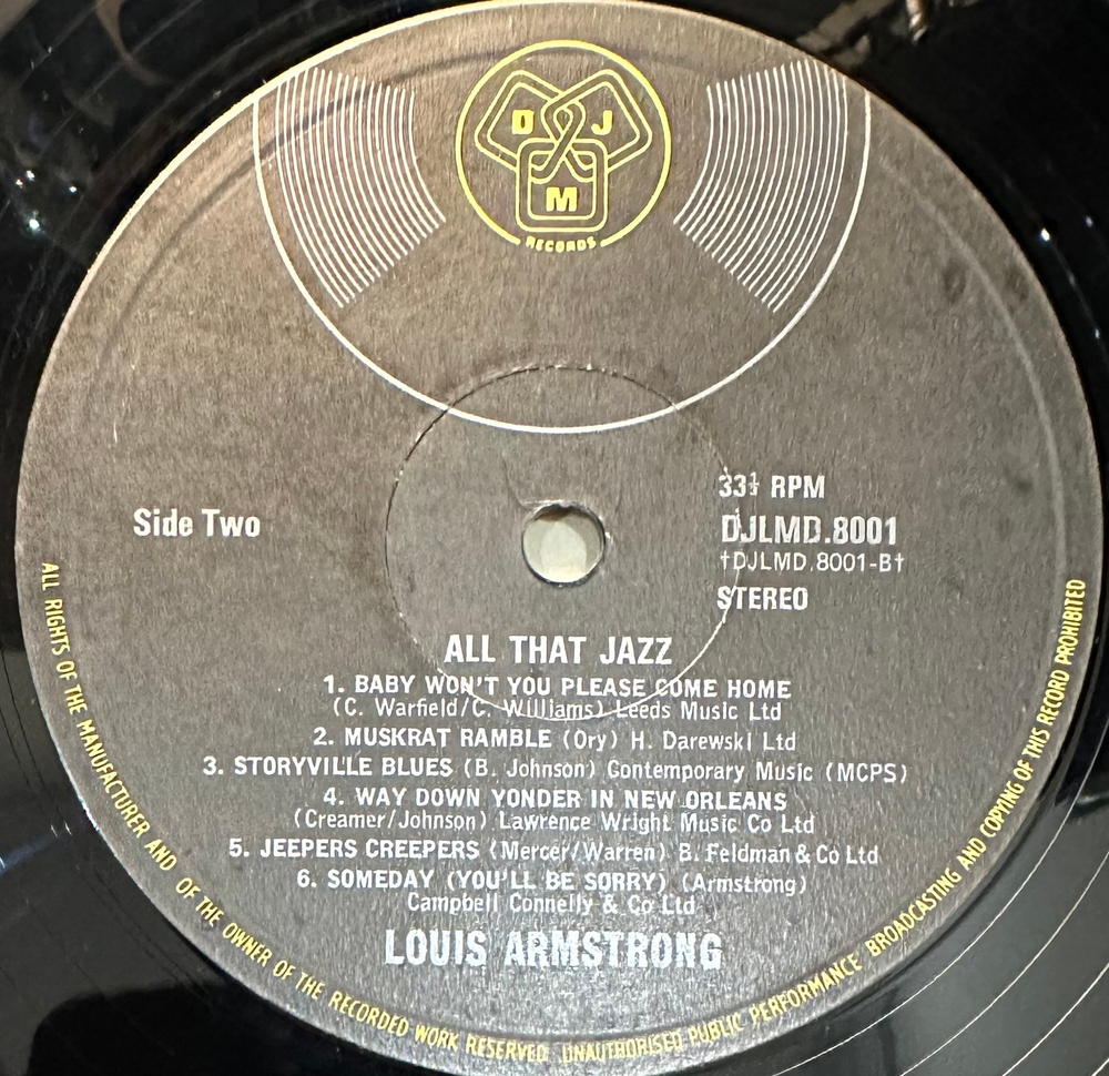 Louis Armstrong - All That Jazz 2LP (Англия 1975г.)