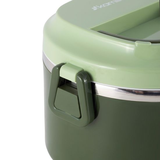 Ланч бокс 1000 мл. Kamille KM 2135 (пластик, нержавеющая сталь)