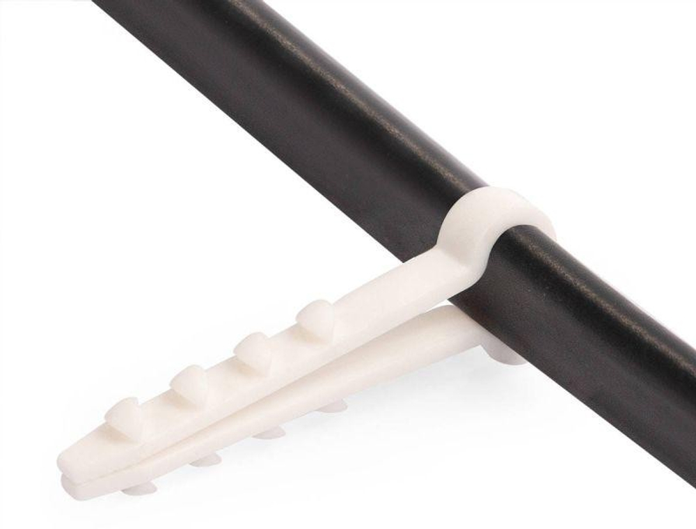 Дюбель-хомут ДХП 12-6 нейлон бел. (уп.100шт) Fortisflex 57159