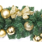 Гирлянда хвойная «Сказочное чудо» 1,8 м d=30 см, ПВХ, золото (SST1950R-180)