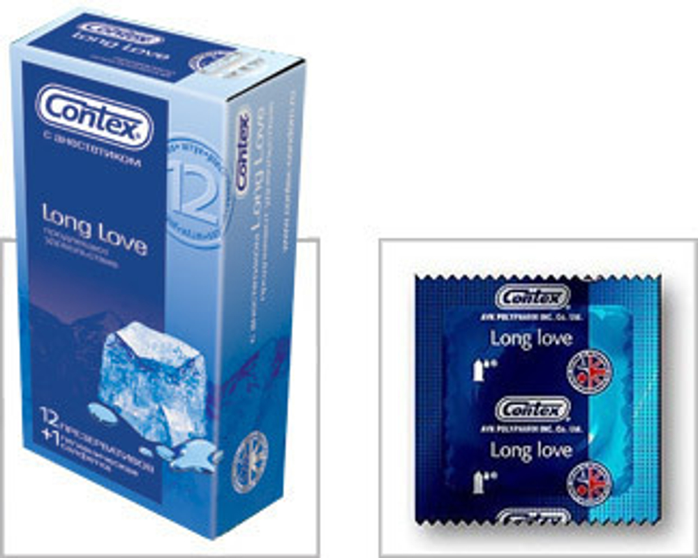 Презервативы продлевающие половой акт CONTEX Long Love, 12 шт