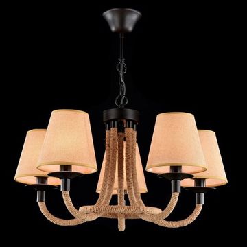 Подвесная люстра FR4402-PL-05-GB Матовый чёрный Freya Corda