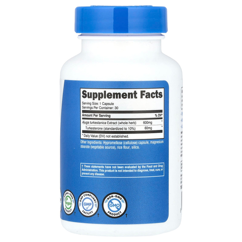 Nutricost, Performance, туркестерон, 30 капсул