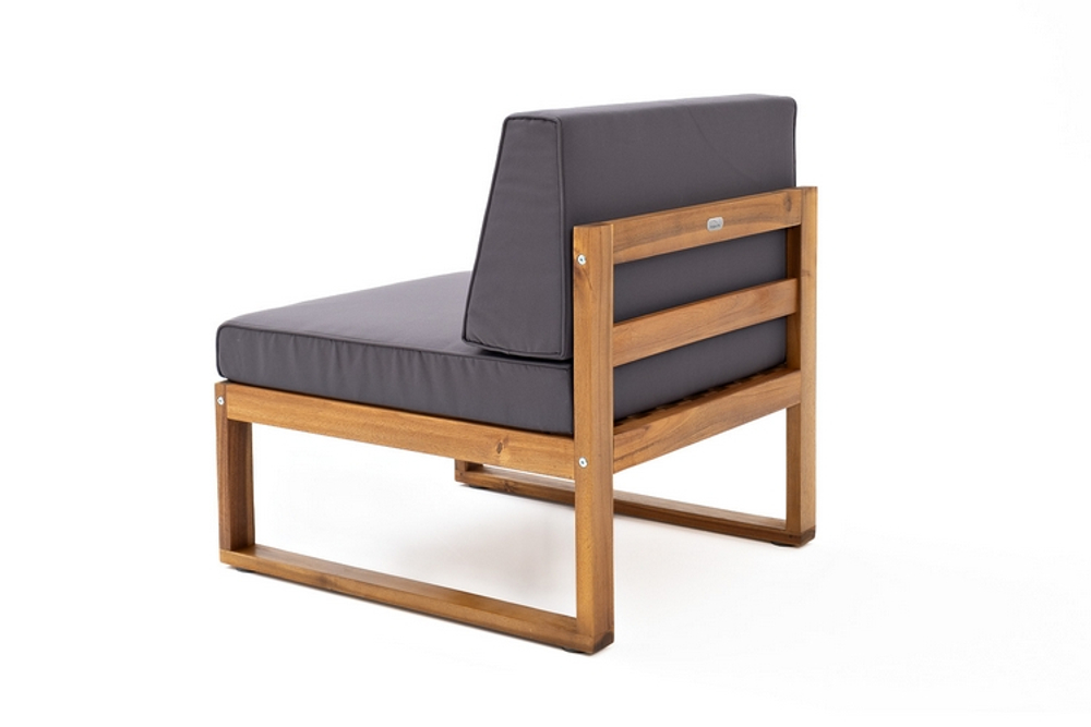 Софа Joygarden BOOKA средняя из акации, темно-серый