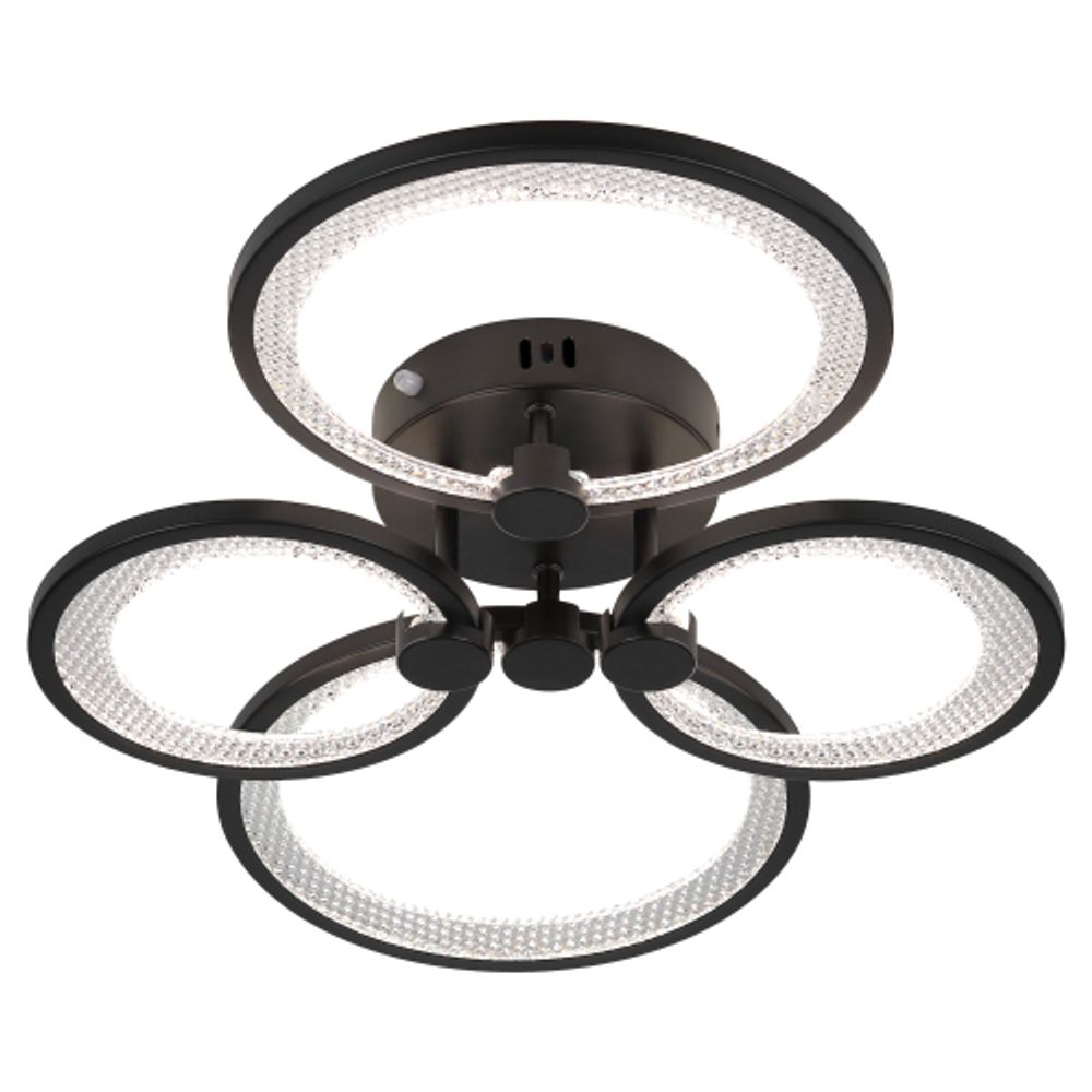 Светильник потолочный светодиодный ЭРА Модерн Odry CLL-1-78W 3K-6,5K RC BK с ДУ черный | Светильники SPB-6 с ДУ