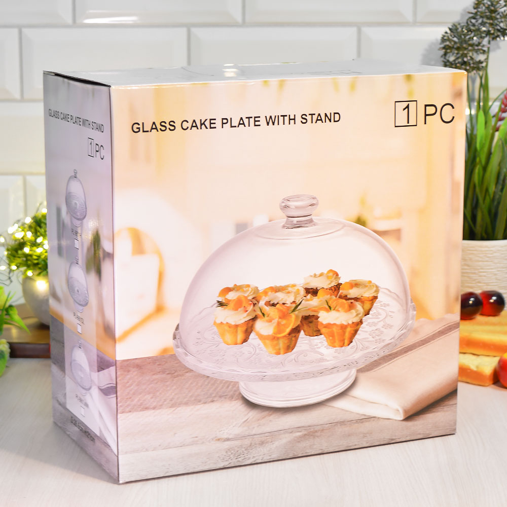 Блюдо для торта 29*20см с крышкой