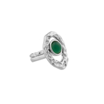 Кольцо двойное Possebon Green Agate 19 мм K7158.17/19.0 G/S