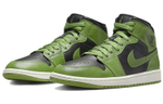 Кроссовки Jordan Air Jordan 1 Mid "Green Black" (Женская размерная сетка)