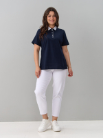 Блузка БЛк-143/пике-тсиний