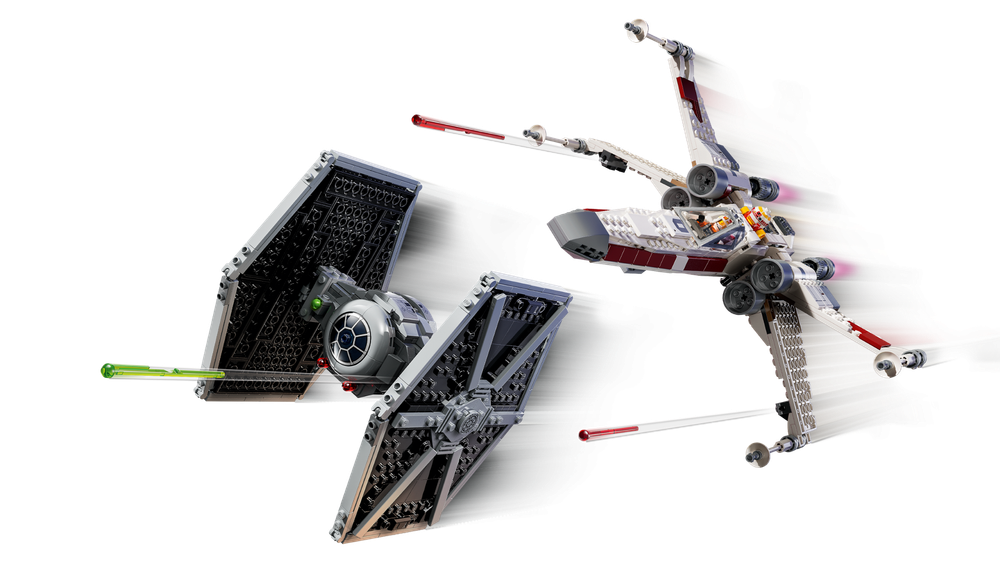 Конструктор Лего Звёздные войны TIE-истребитель и гибрид X-Wing 75393 | LEGO Star Wars Fighter Mash-up 1063 детали 9+