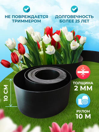Лента 2 мм черная