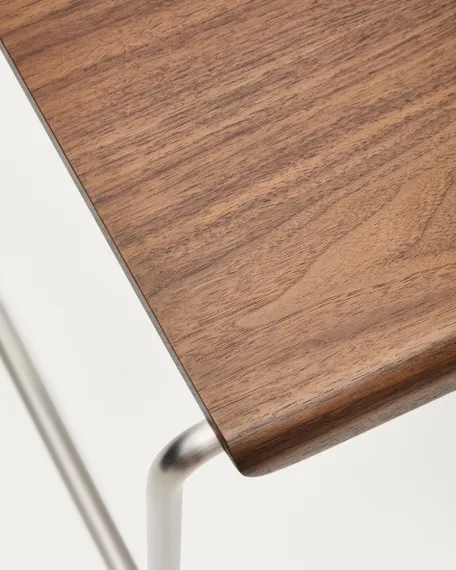 Скамья Tarsel 142х45 см, орех, сталь