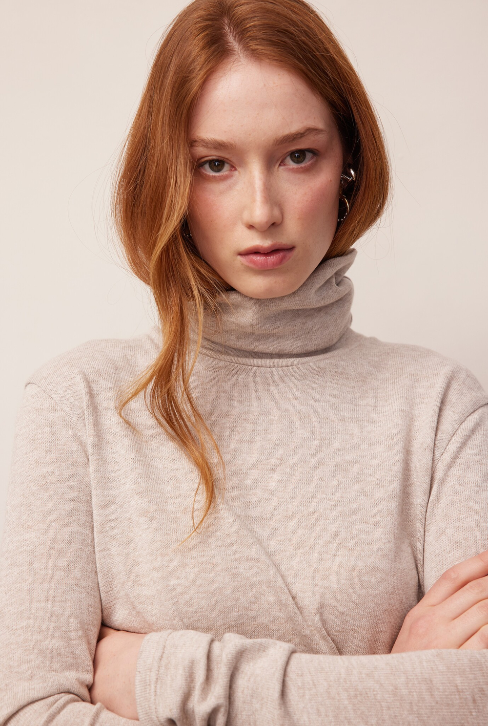 Водолазка нежный беж