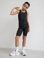 Майка для девочки на лето в рубчик