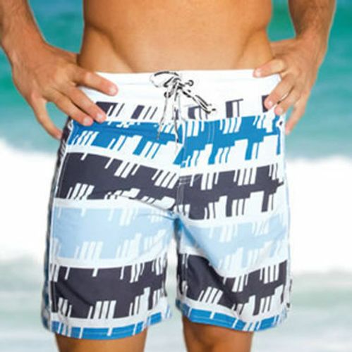 Мужские плавательные шорты Aussiebum Beach Shorts Geometrical Blue