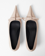 Туфли из натуральной кожи светло-бежевый