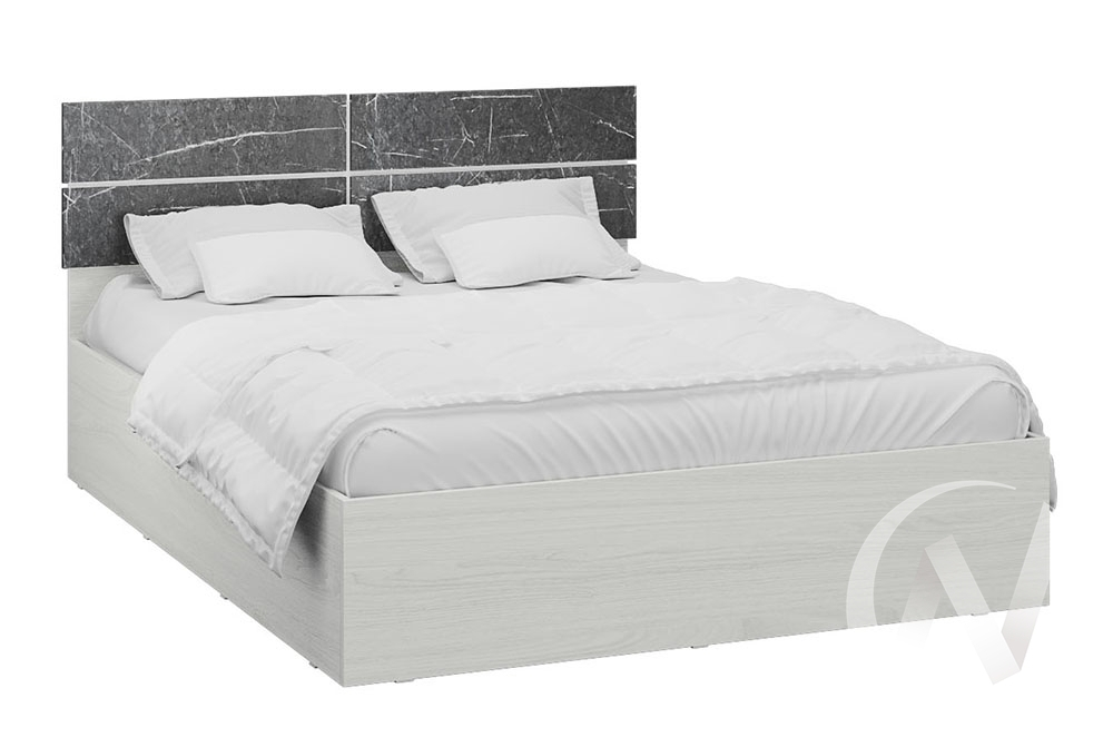 Корпус кровати 1;6м Спальня Теана МДФ (ясень анкор светлый/мрамор дарк)