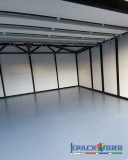 Краска по бетону Бетостоун-2 Эксперт Алмаз УФ, полиуретановая эмаль, износостойкая, УФ-стойкая, RAL 7040, 10кг.