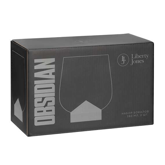 Набор бокалов obsidian, 380 мл, 2 шт.