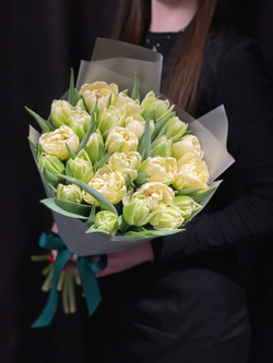 25 пионовидных тюльпанов