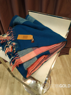 Плед из 100% овечьей шерсти 150x200 см. (MONGOLTEXTILE) - MT138