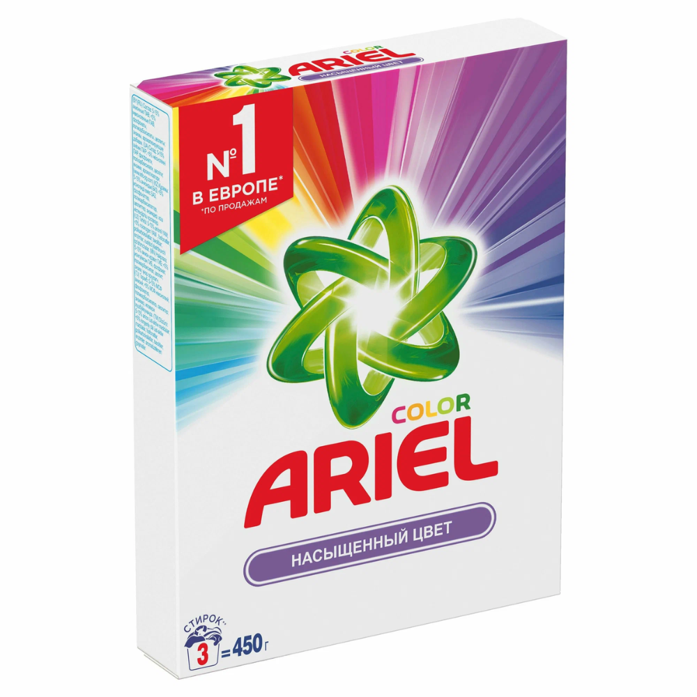 Стиральный порошок Ariel Color аква-пудра 450 гр