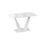 Стол кухонный обеденный раздвижной Капучино Матовый/Стекло Матовое Капучино, Фабио, 130х80х75 см