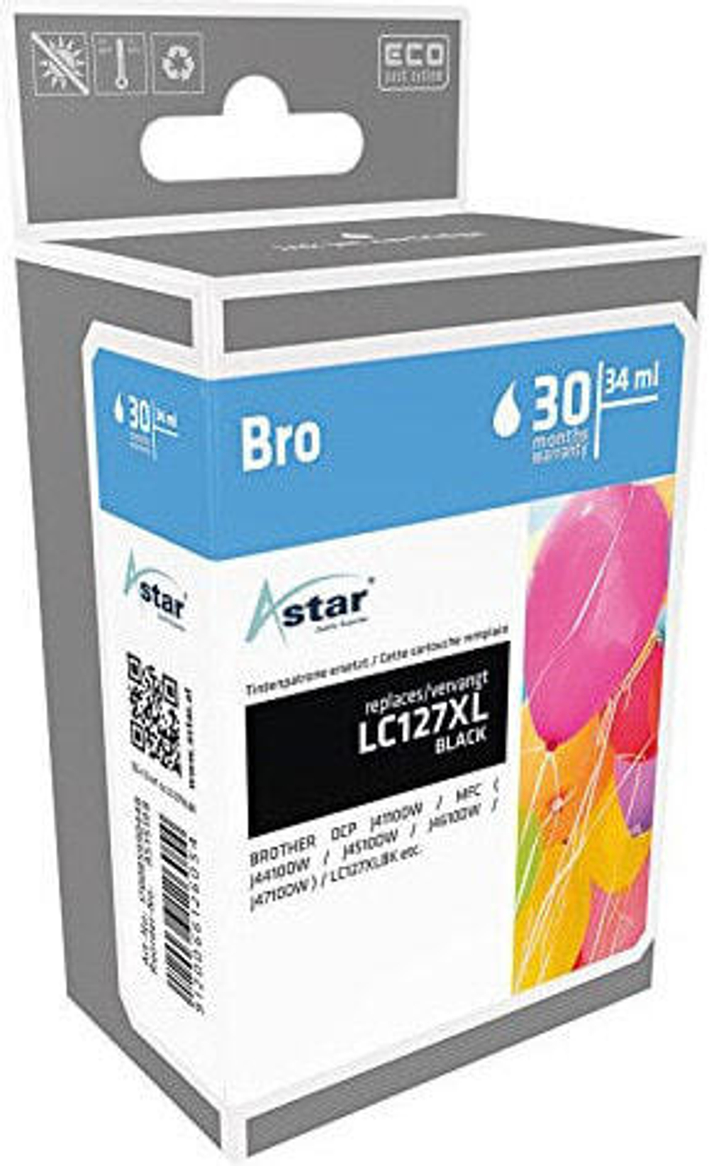 Картридж струйный черный 1 шт Astar AS15198