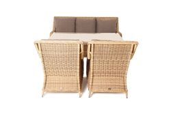 "Гляссе" обеденная группа из искусственного ротанга, цвет соломенный