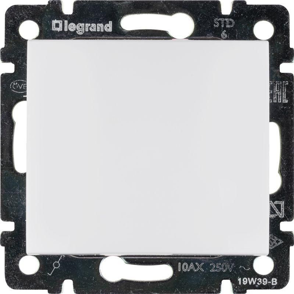 77 4406 Выключатель 1 клавишный проходной 10 шт белый