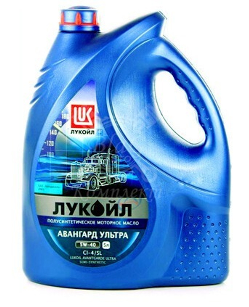 Масло моторное Лукойл авангард / LUKOIL AVANTGARDE 5W-40 ультра дизель CI-4/SL полусинтетическое 5л