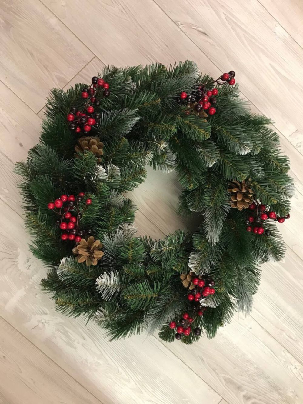 Рождественский венок «Очарование» (Леска+пвх) 40 см / 60 см