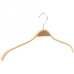 Плечики деревянные с антискользящим покрытием 42см, светлые✦