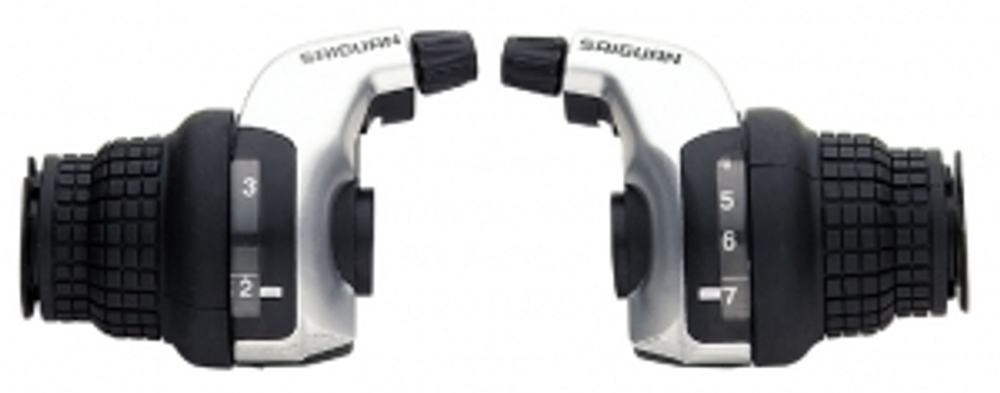 Шифтеры (совместимы с Shimano), левая - 3 ск., правая - 6 ск., с тросиком KDSG 51-3SI/6SI