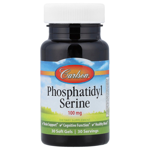 Carlson, Фосфатидилсерин, 100 мг, 30 мягких таблеток