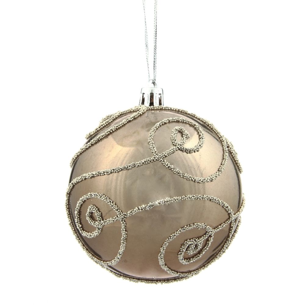 GAEM Набор из 12шт Украшение новогоднее Шар "Волшебный завиток", D8 см, L35 W28 H21 см