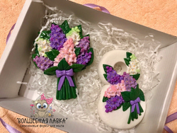 Силиконовая форма 8 с сиренью