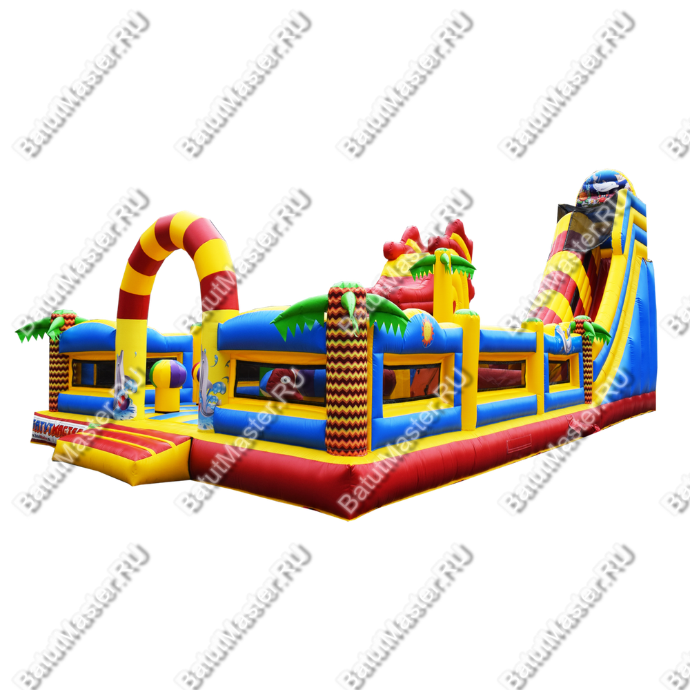 Надувной батут "Тропикана макси" 15*7*6 м