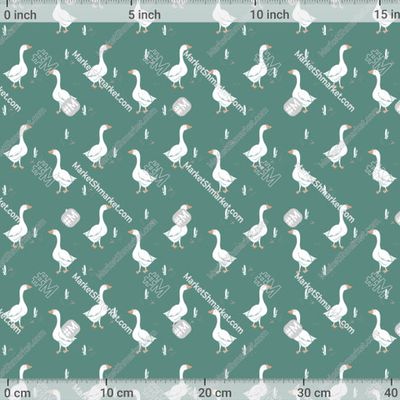 Гуси на лугу  by Kic_stitch 476 DPI