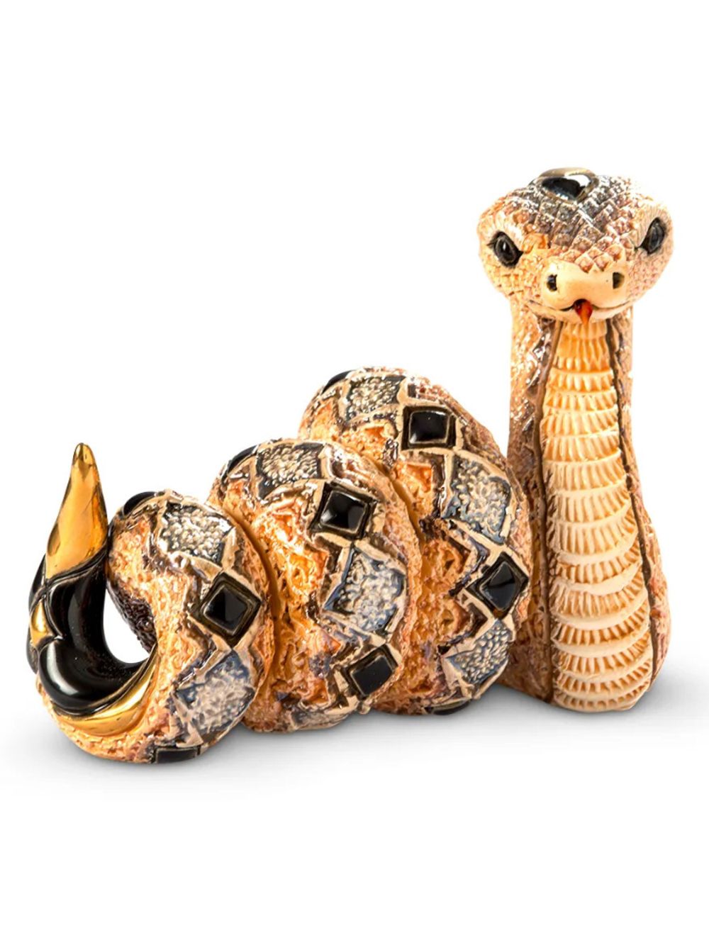 De Rosa Rinconada Статуэтка коллекционная Змея золотистая