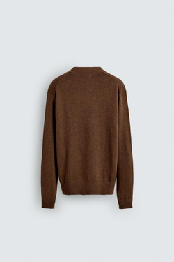 ZARA КАРДИГАН ИЗ ХЛОПКА И КАШЕМИРА, КАРАМЕЛЬНЫЙ